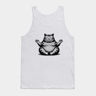 Meditation Cat Tank Top